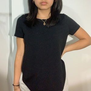 Aeropostale Black Short Sleeve T-Shirt Size: XS